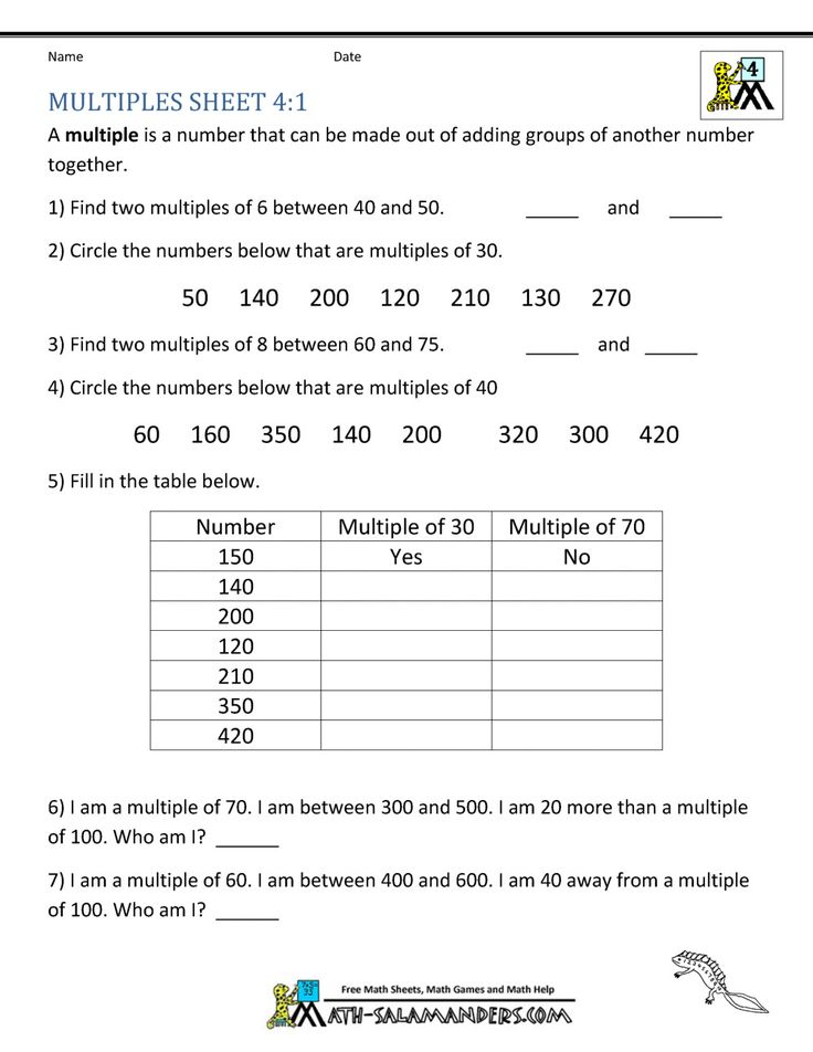 30 Multiplication Story Sums Grade 4