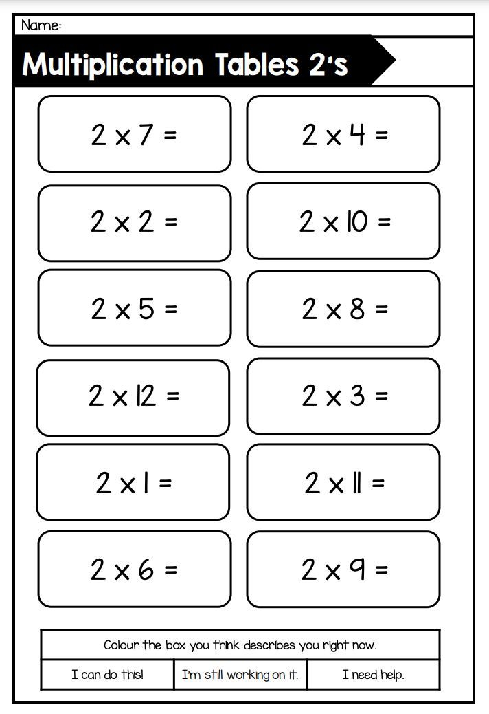 30 Multiplication Table By 3 Worksheet