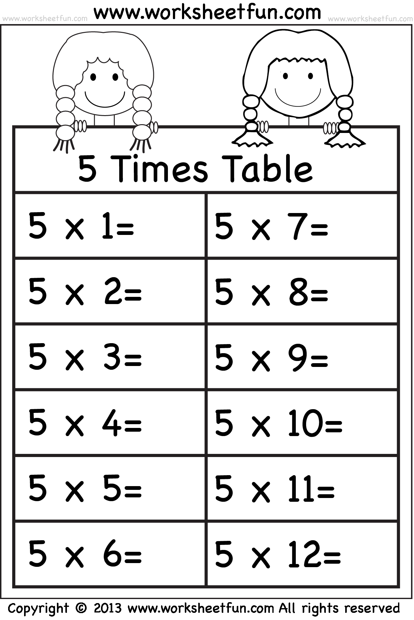 30 Multiplication Table Worksheet Grade 2