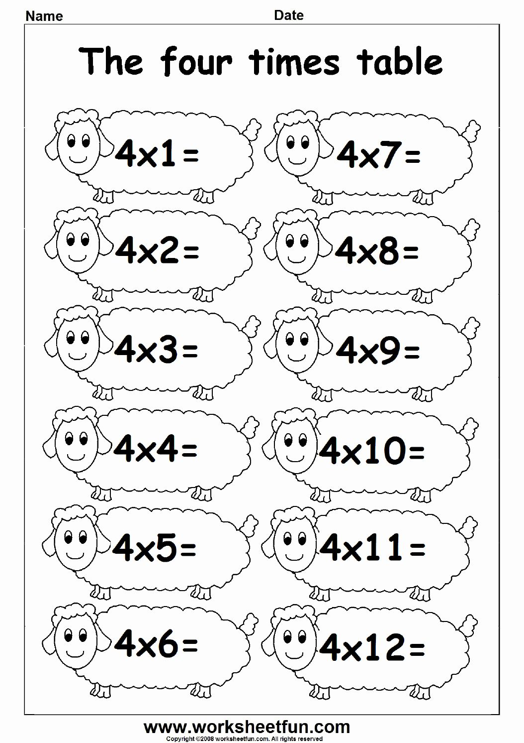 30 Multiplication Table Worksheet Grade 2