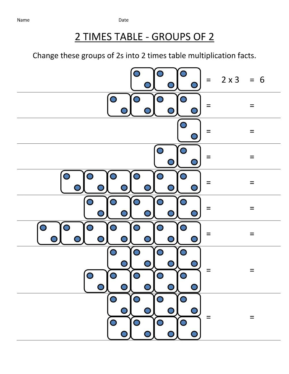 30 Multiplication Table Worksheet Grade 2