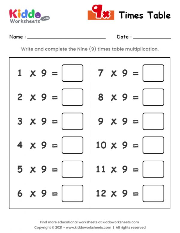 30 Worksheet On Multiplication Table 2