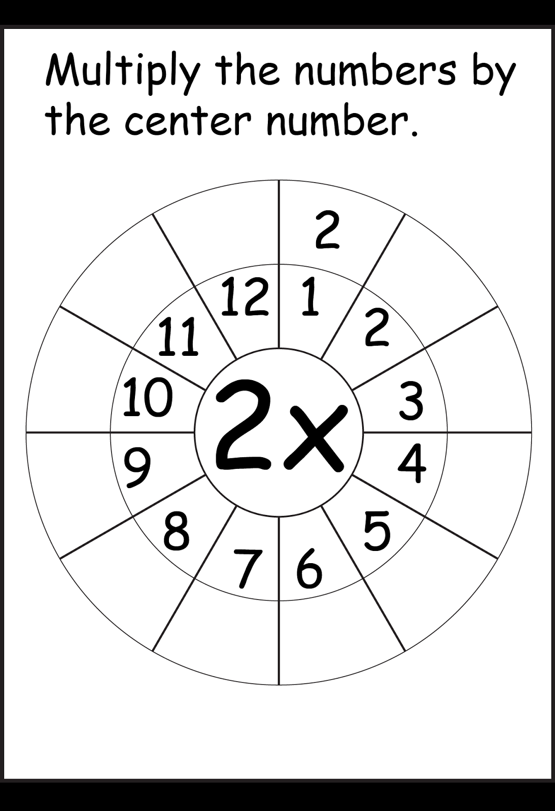 30 Worksheet On Multiplication Table 2