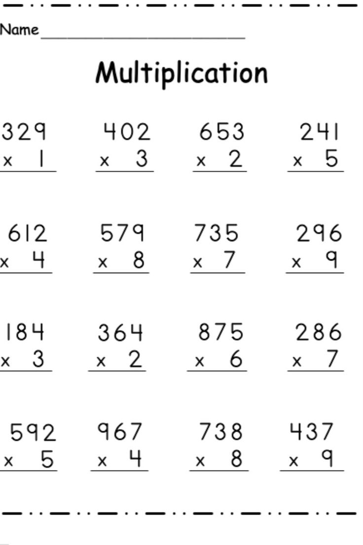 30 Worksheet On Multiplication Table 3