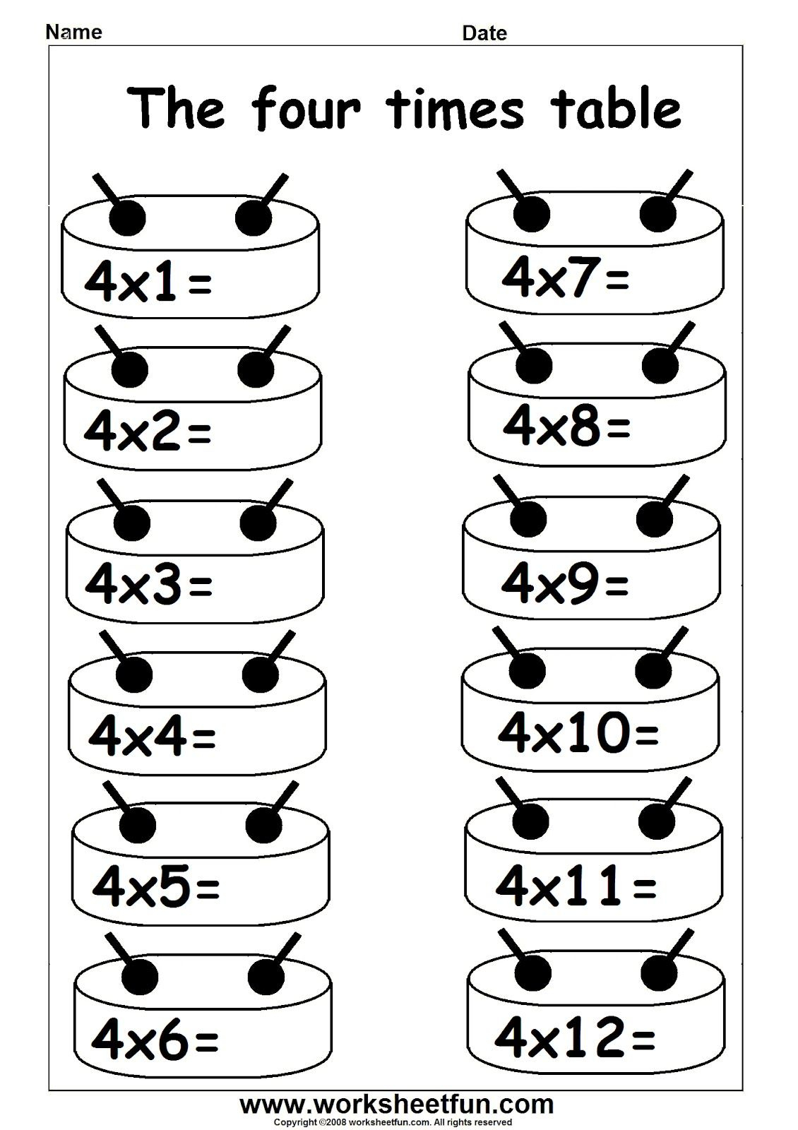 30 Worksheet On Multiplication Table 3